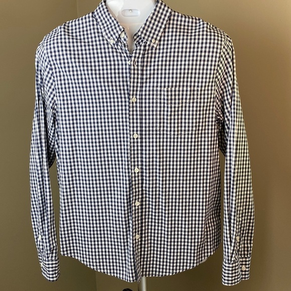 True Craft Size Large Men’s Gingham Casual Button Down Shirt - Picture 3 of 8